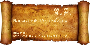 Marcsinek Polikárp névjegykártya